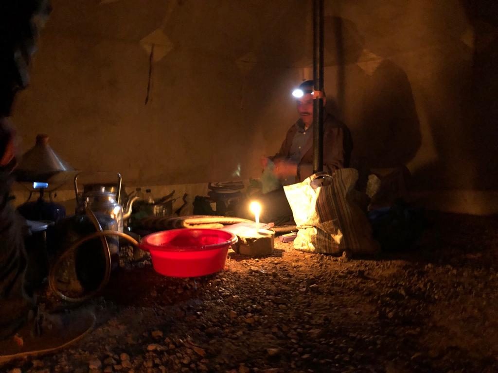 La sera nella tenda berbera